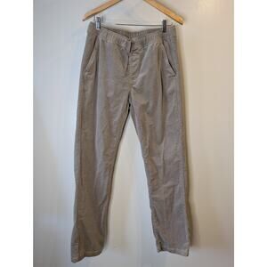 Katin Corduroy Slim Straight Elastic Waist Drawstring Pant Tan Khaki Med